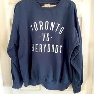 Peace Collective Toronto vs Everyone crewneck sweatshirt
